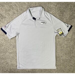NEW NWT Seattle Seahawks Nike Dri Fit Men's Polo Shirt Size Small Performance‎
